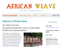 Tablet Screenshot of africanweave.com.au